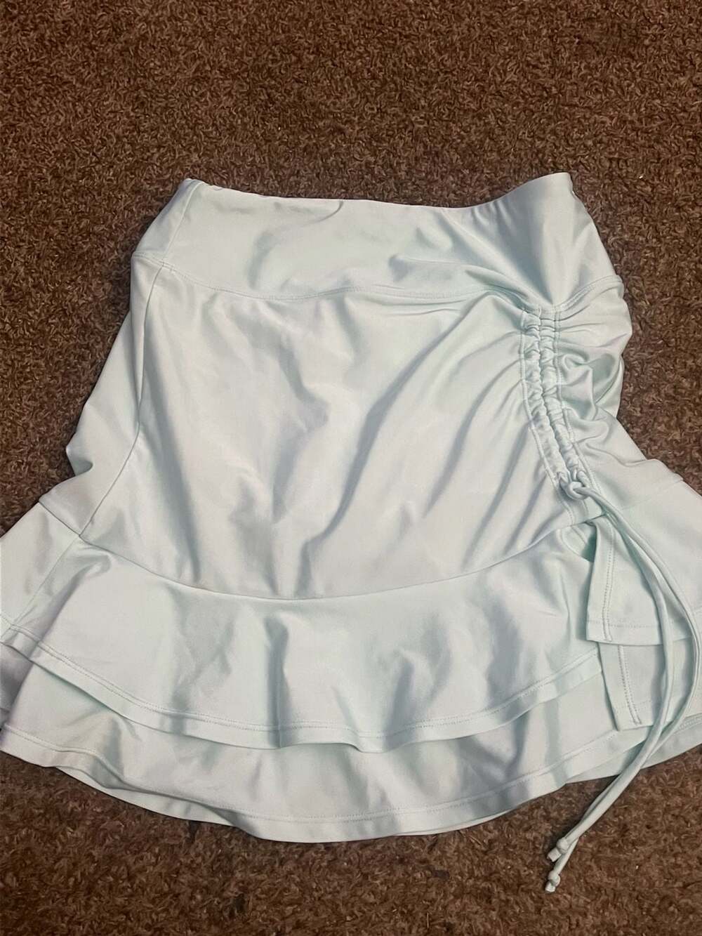 Baleaf Skirt Size XS Light Blue Ruched Drawstring Skort